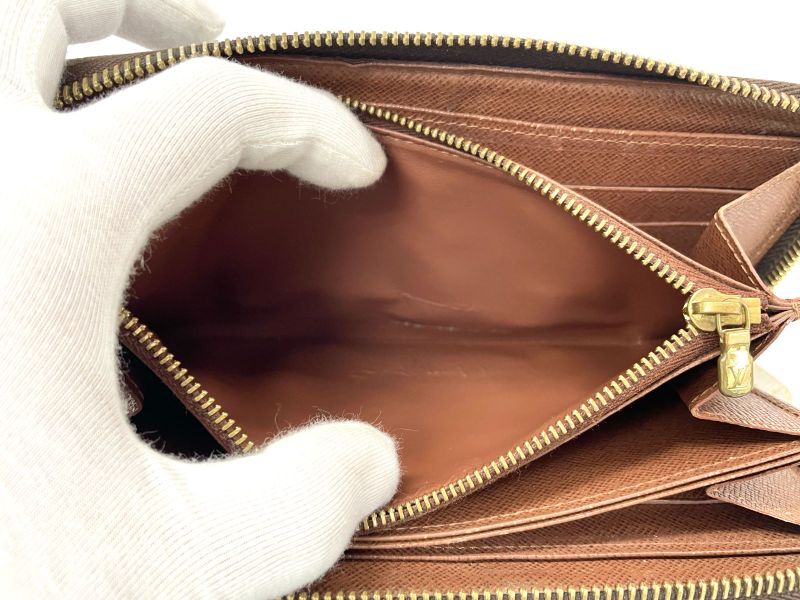 Louis Vuitton Monogram Zippy Wallet Round Zip Long Wallet M60017 Brown Made In