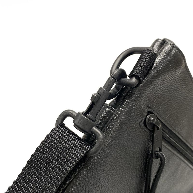 Balenciaga Shoulder Bag Crossbody Flat Pouch 673169 Black Leather