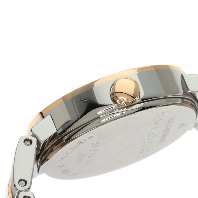 Bvlgari Bbp23sg Bvlgari 12P Diamond Watch SS Ssx18k Pink Gold Ladies