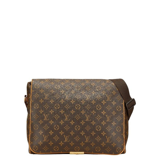 Louis Vuitton Monogram Abbess Crossbody Shoulder Bag M45257 Brown PVC Leather