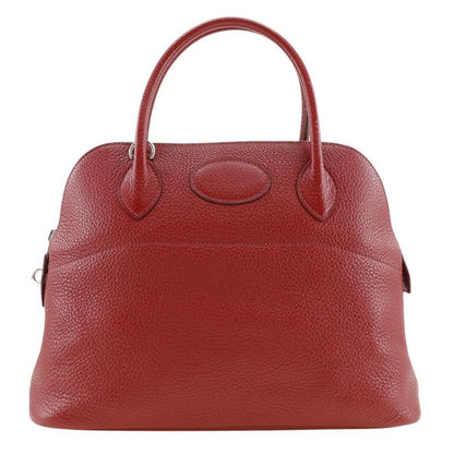 Hermes Bolide 31 Taurillon Clemence Rouge Garance Red/silver Hardware □Q Ladies