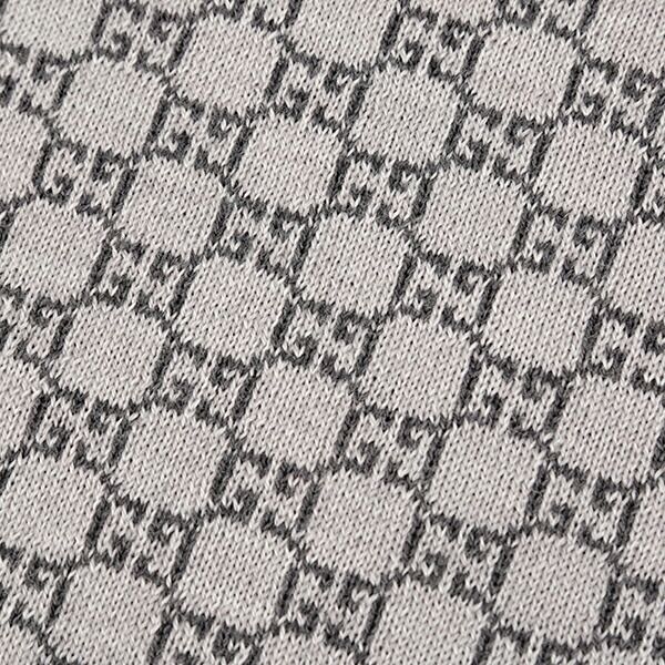 Gucci Scarf/stole Wool Light Gray/dark Gray