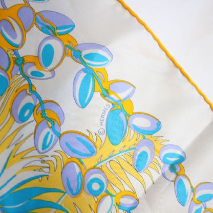 Hermes Carre 90 Scarf the Myth of the Phoenix Silk Beige
