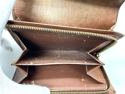 Louis Vuitton Monogram Porte Monet Vieux Trésor M61730 Foldable Wallet L-shape