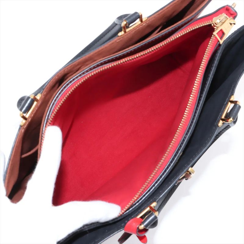 Louis Vuitton Monogram Millefeuille M44254 Leather 2WAY Tote Bag Crossbody