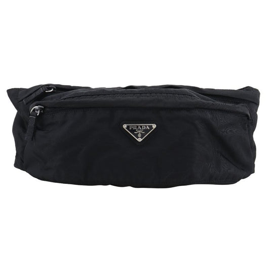 Prada Waist Pouch Nylon NERO Black Unisex Body Bag