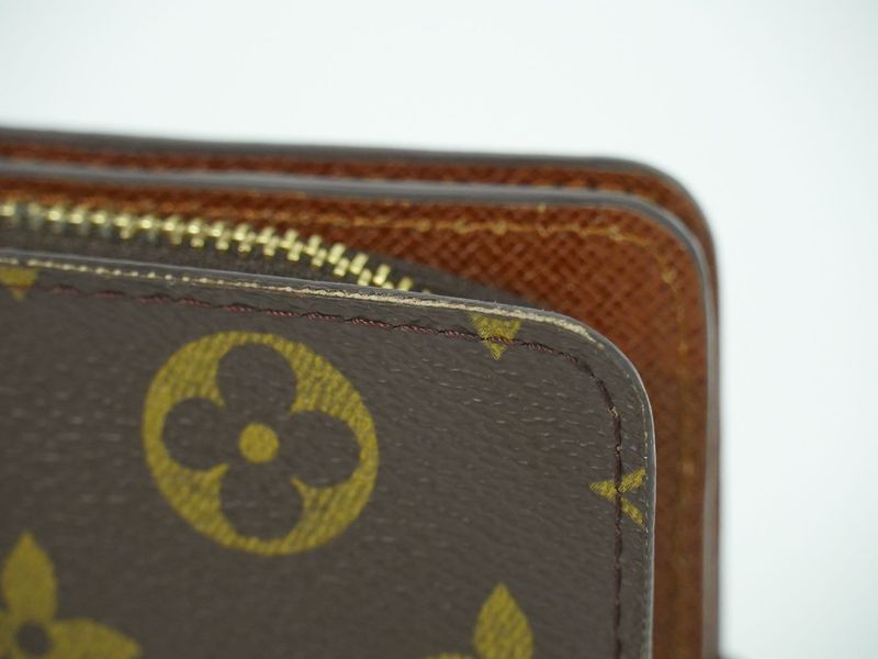 Authentic Louis Vuitton LV Compact Zip Monogram Fold Wallet Compact Wallet
