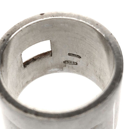 Gucci Square Cut Silver Ring Silver About Size 11