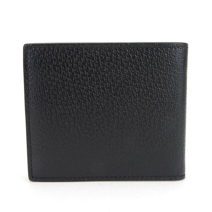 Gucci Billfold 428726 GG Marmont Leather Black Gold Hardware Card Case Bifold