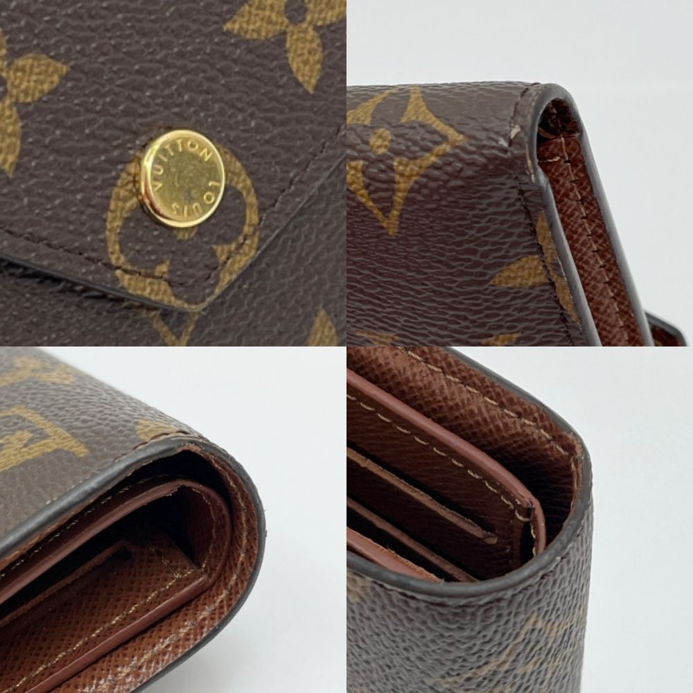 Louis Vuitton Monogram Portefeuille Victorine Trifold Wallet with Initials