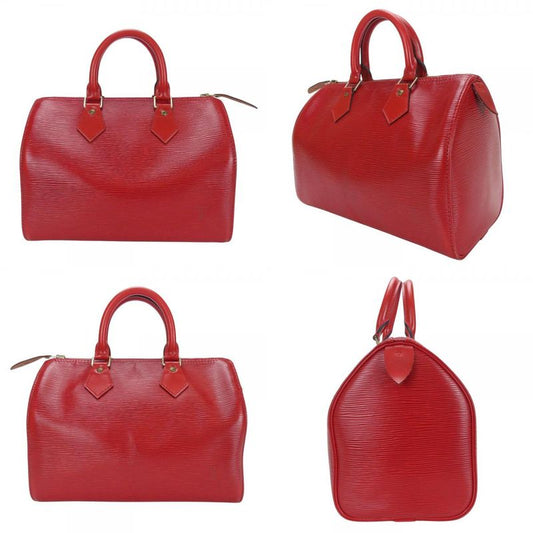 Louis Vuitton Handbag Speedy 25 M43017 Epi Leather Castilian Red Gold Hardware