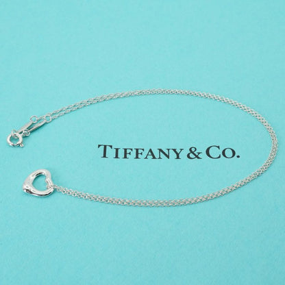 11mm (0.43in) Tiffany & Co Open Heart Silver Necklace 25-445
