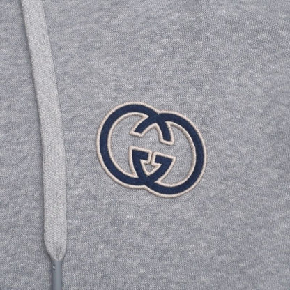 2024ssGucci Hoodie Size L Cotton Jersey Hooded Sweatshirt Interlocking G Made