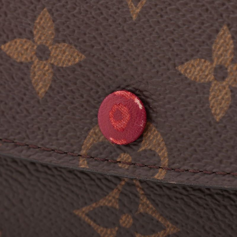Louis Vuitton Monogram Portefeuille Emilie Zipper Long Wallet M41943 Brown ×