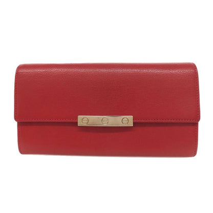 Cartier Love Collection Long Wallet With Coin Purse Leather Ladies