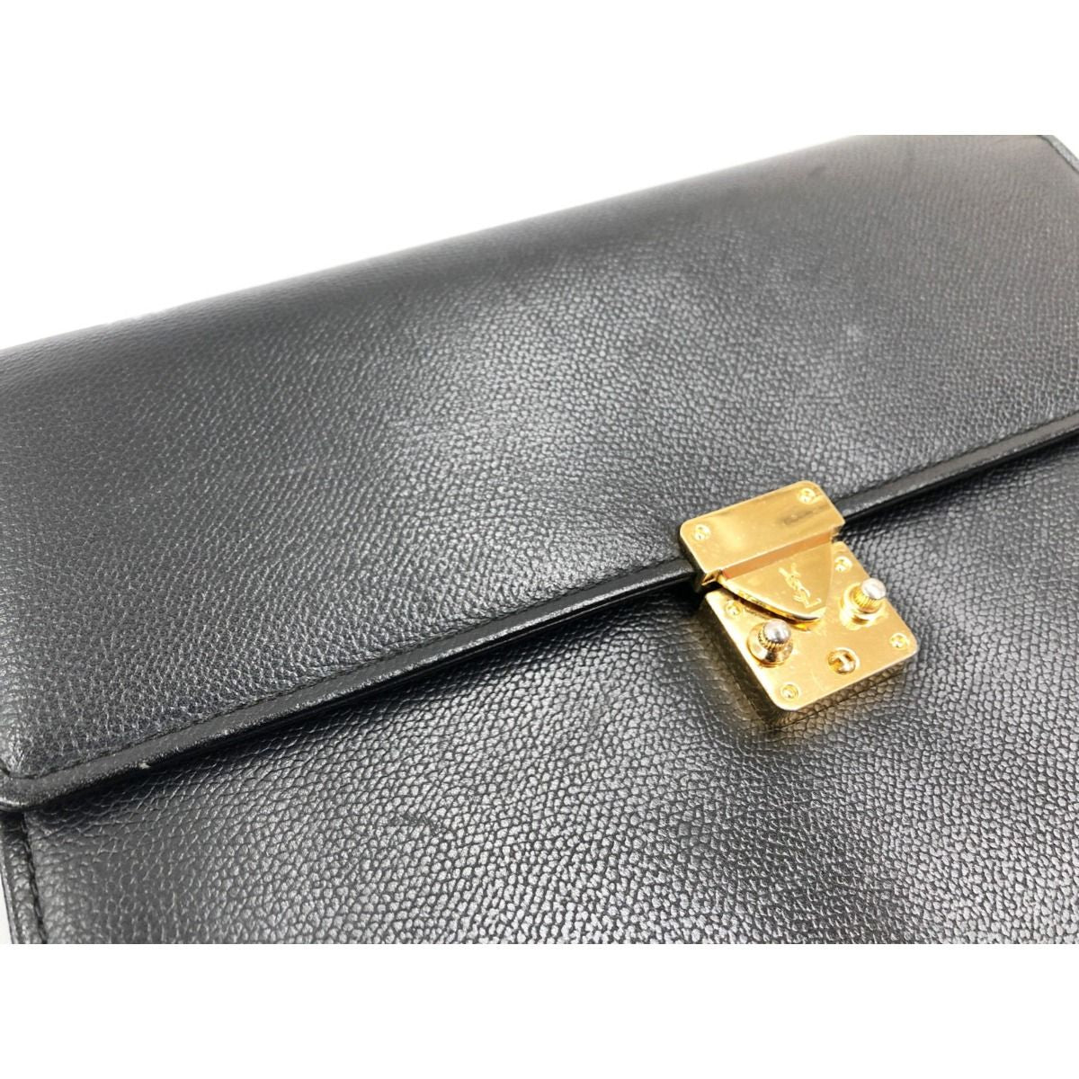 Yves Saint Laurent Clutch Bag Second Bag Black