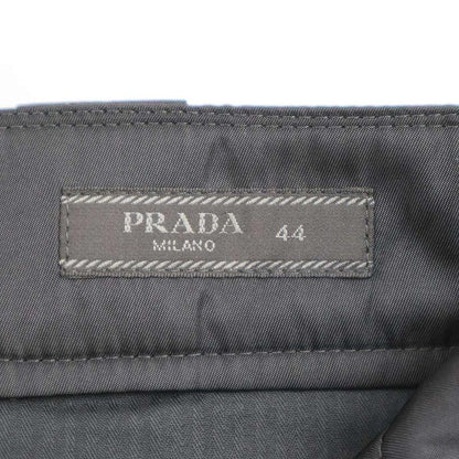 Prada Re-Nylon Logo Plate Nylon Bermuda Shorts Spg32 1wq8 Black 44
