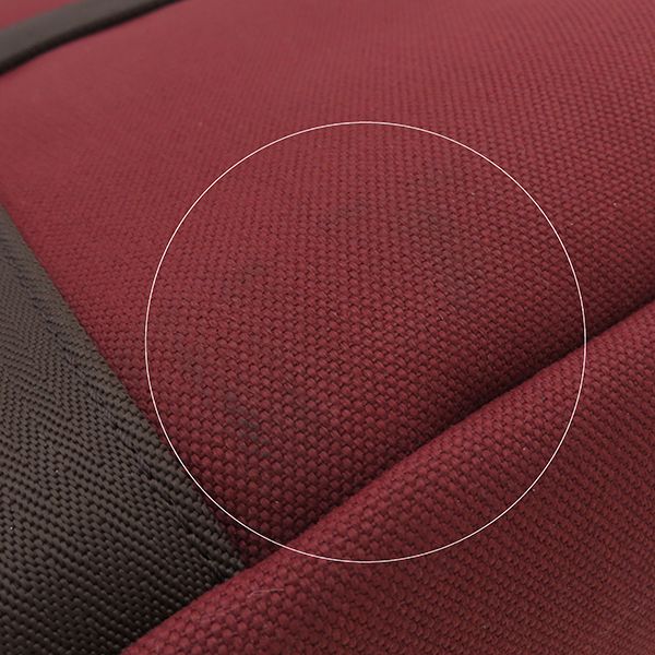 Hermes 2-Way Bag Sac de Pansage Groom Cotton Polyurethane Polyamide Rouge Ash