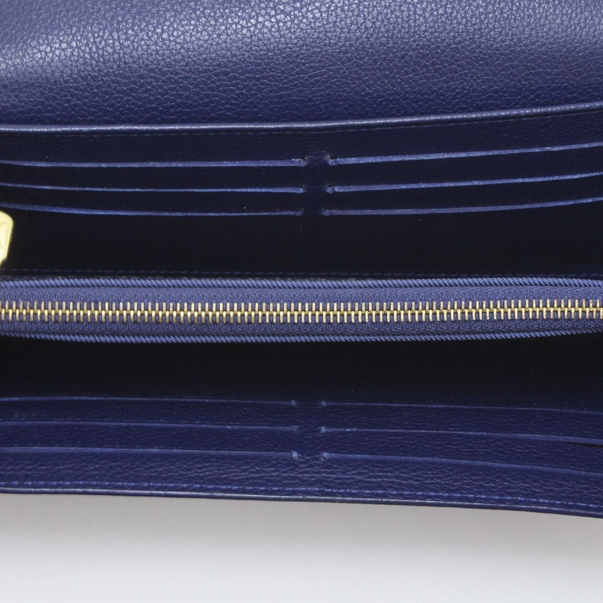 Louis Vuitton Bifold Long Wallet Portefeuille Lock Me M60861 Navy