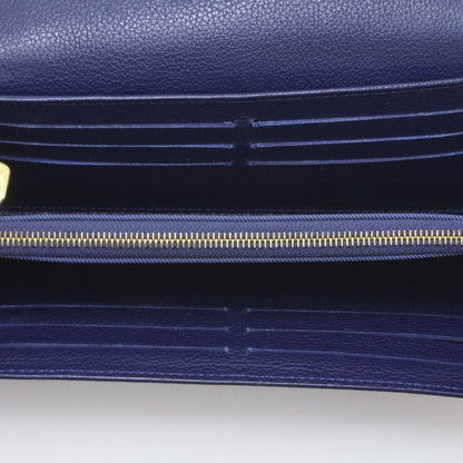 Louis Vuitton Bifold Long Wallet Portefeuille Lock Me M60861 Navy