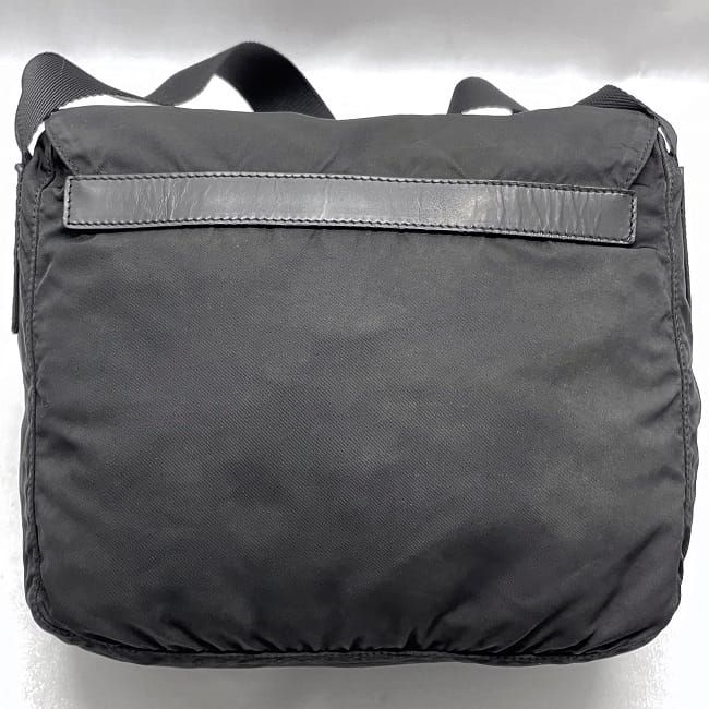 Prada Shoulder Bag Black NERO Tessuto Bt8994