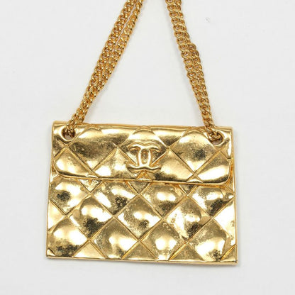 Chanel Bag Motif Matelasse Coco Mark Gold Plated Ladies 19g Brooch