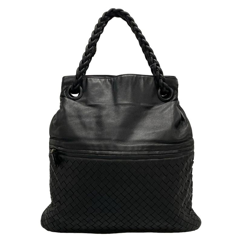 Bottega Veneta Julie Intrecciato 204451 Black Leather