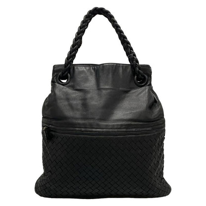 Bottega Veneta Julie Intrecciato 204451 Black Leather