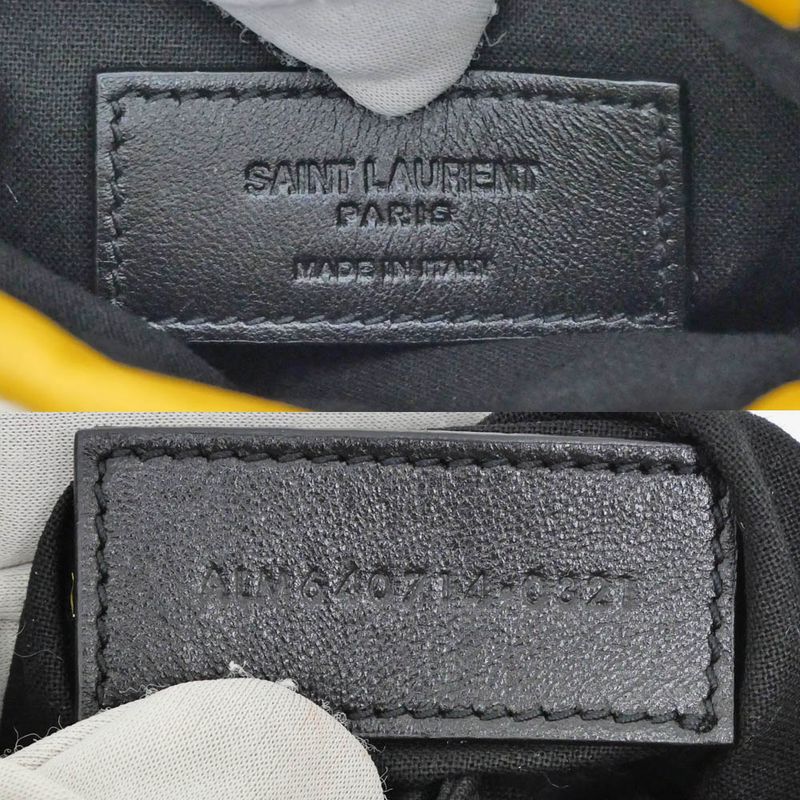 Saint Laurent Drost Ring Mini Chain Shoulder Bag Yellow - Yellow 640714
