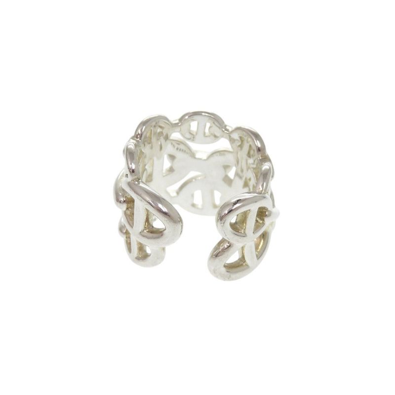 Hermes Chaine D'ancre Anchene GM Size 53 (#12) Silver 925 Ring 0340 Hermes
