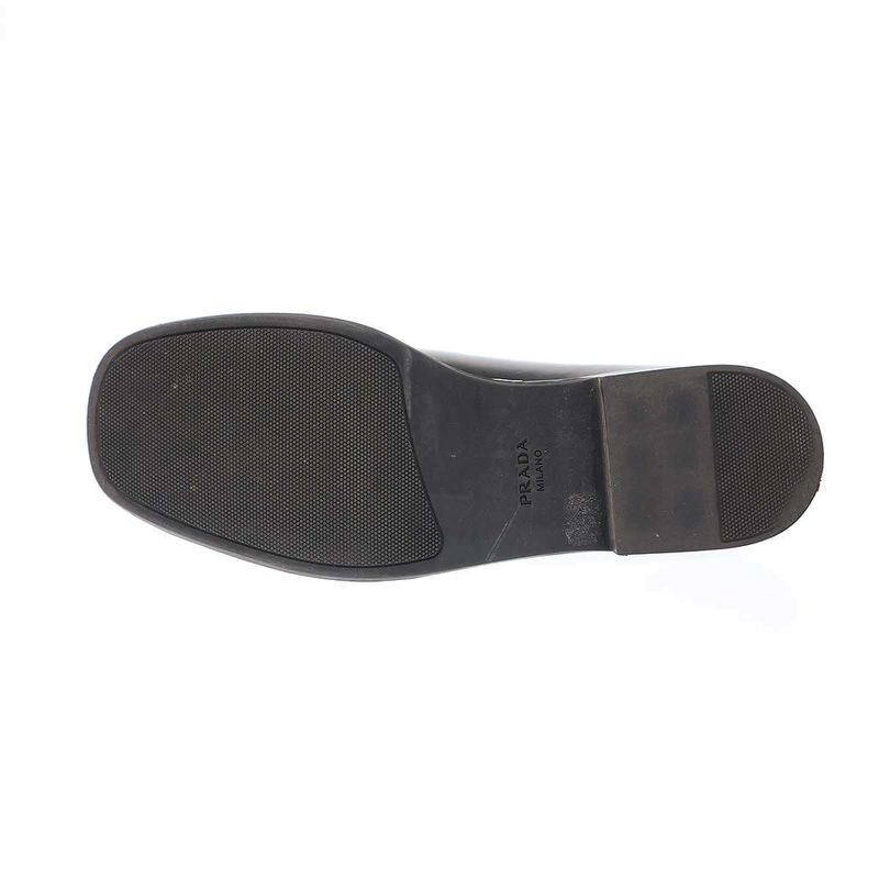 Prada Square Toe Platform Leather Shoes 2eg379 Black 8