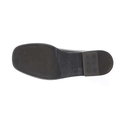 Prada Square Toe Platform Leather Shoes 2eg379 Black 8