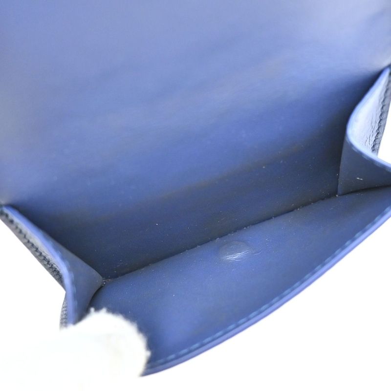 Bottega Veneta Trifold Wallet Intrecciato Blue Leather 35ka812