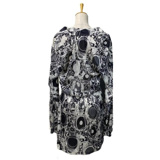 Chanel Dress Long Sleeves Total Pattern Coco Mark Silk Black [size 38] 08P
