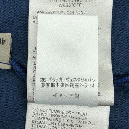 Bottega Veneta Cotton Bicolor Crew Neck T-shirt - 46 - Blue - Mens