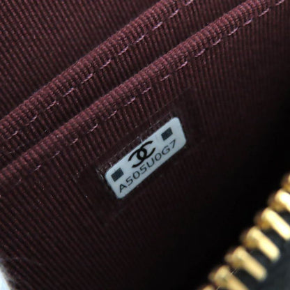 CHANEL Ap0216 Classic Zip Coin Purse Matelasse Coco Mark Hardware Leather Coin