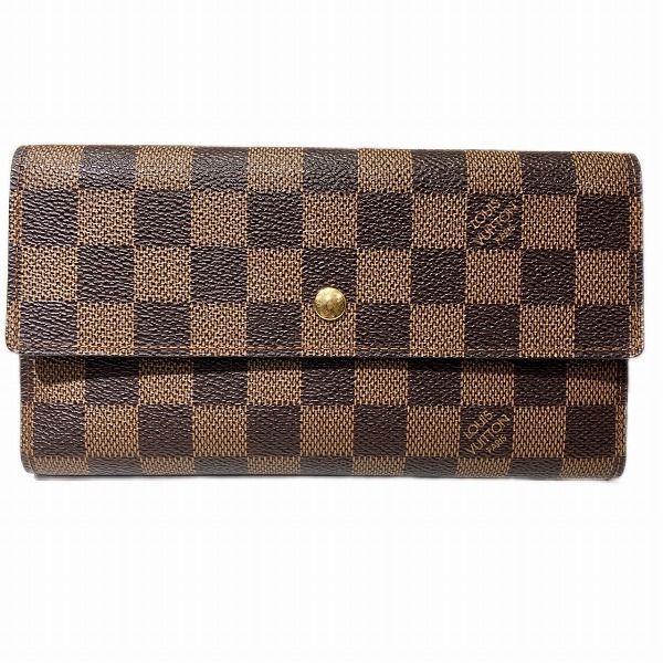 Louis Vuitton Damier Portefeuille International N61217 Trifold Wallet Unisex