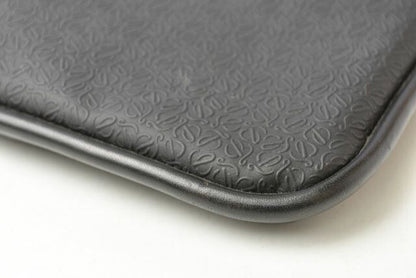 Loewe Men's Shoulder Bag Messenger Bag Loewe Men's Coated Canvas Anagram Black