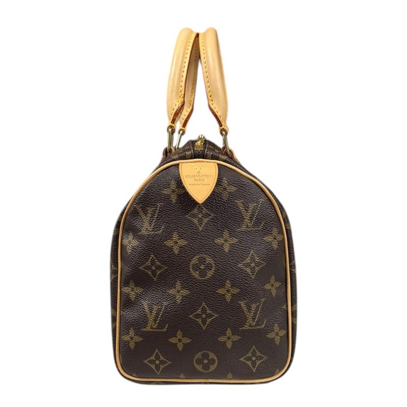 Louis Vuitton Speedy 25 Monogram Handbag Monogram Canvas M41528 Brown Women