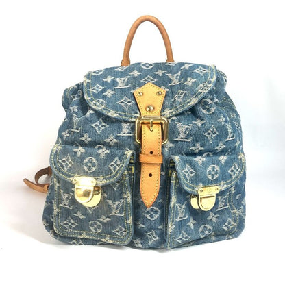 Louis Vuitton Backpack Sac Ad GM M95056 Monogram Denim Blue