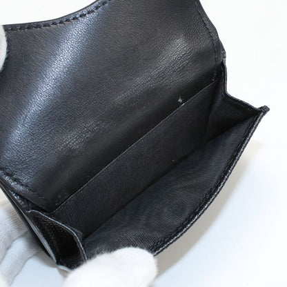 DIOR Trifold Wallet Saddle Trifold Wallet Leather Women's