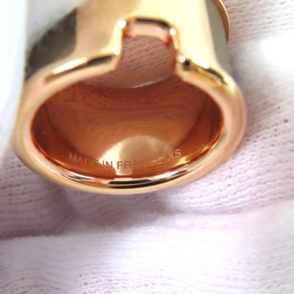 Hermes Olympe GM Etoupe Pink Gold Vaux-madame H Design Ring - Ring XS Size