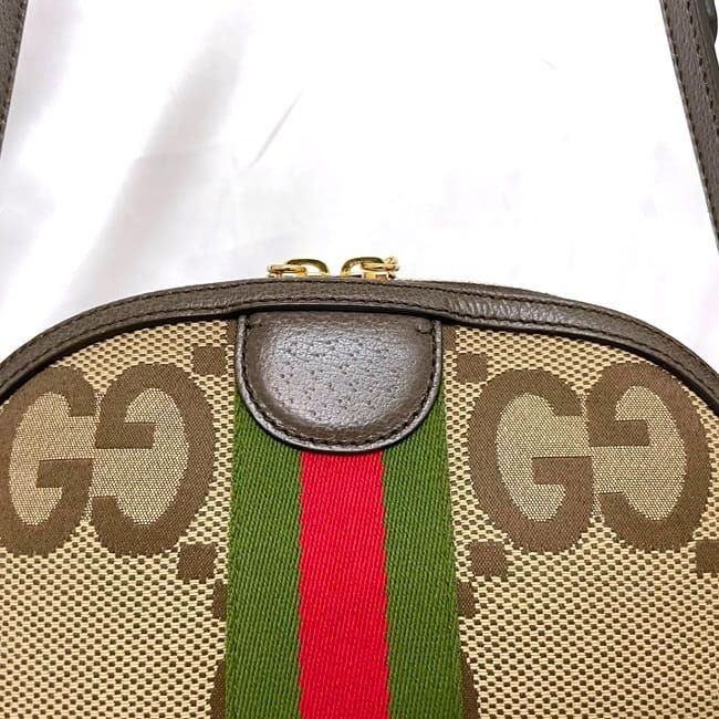 Gucci Shoulder Bag Beige Brown Sherry Marmont