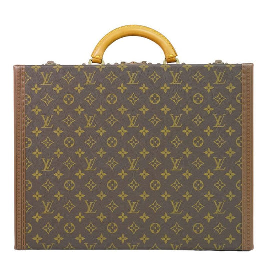 Louis Vuitton LV President Clasor Monogram Attache Case Handbag Brown M53012