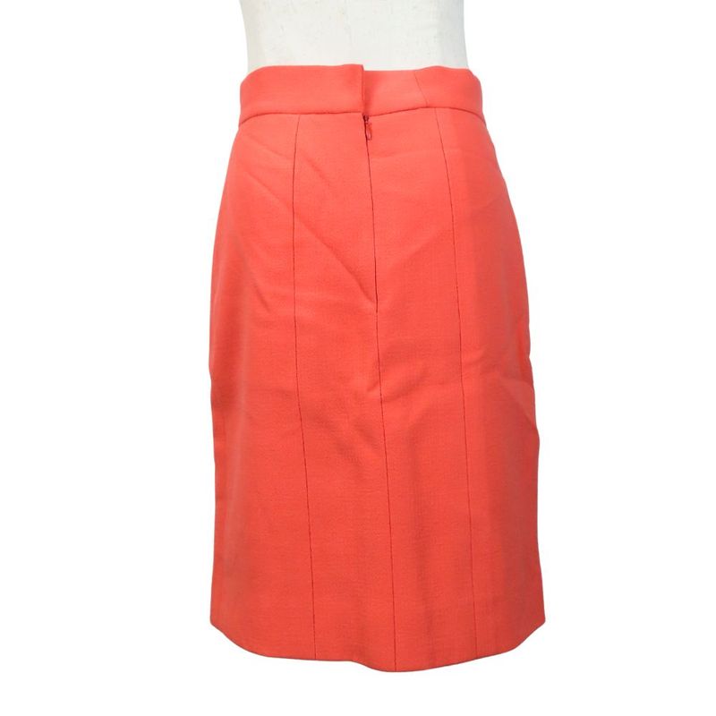 Chanel Skirt Wool Coral Pink Tight Skirt No Slit Apparel Women Ladies Women
