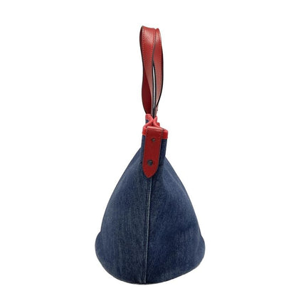 Prada Tote Bag - Navy And Red Leather