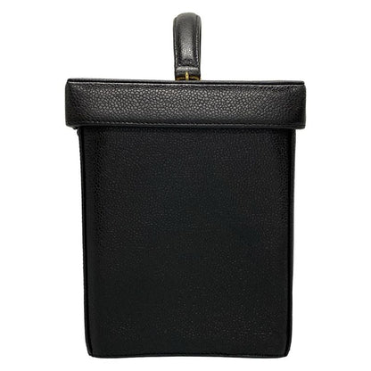 Chanel Vanity Bag - Black With Gold Hardware / Mirror