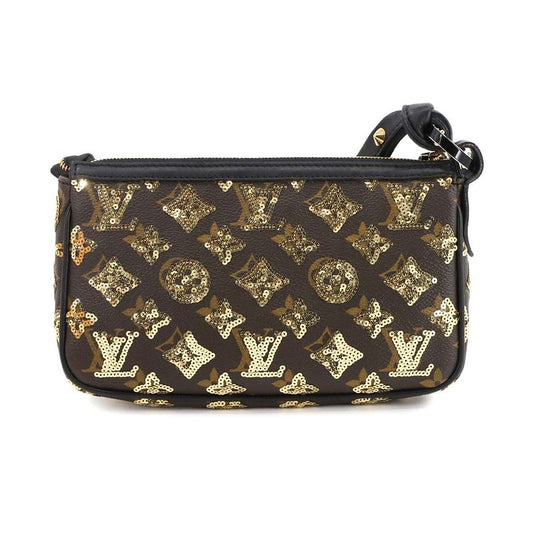 Louis Vuitton Monogram Eclipse Pochette Axessoire Hand Bag Sequins 90296779