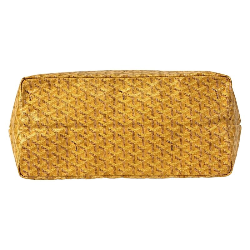 Goyard Saint Louis GM Yellow Leather Tote Bag