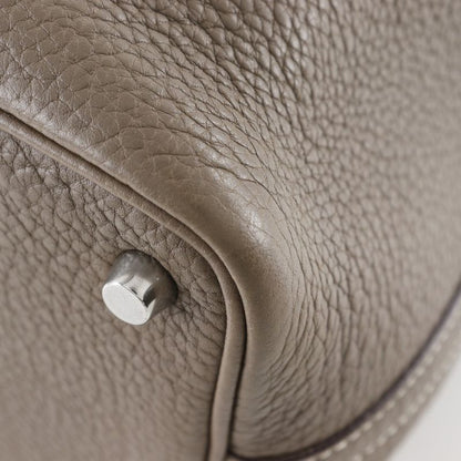 Hermes Picotin Lock 18 PM Taurillon Clemence Etoupe □L Ladies Handbag